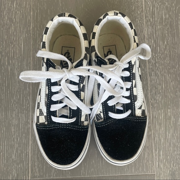 Authentic Vans Kids size 13 Old Skool Checkerboard - Picture 2 of 4